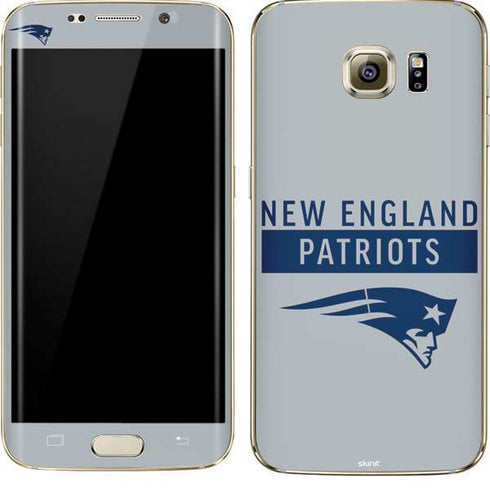 NFL New England Patriots Grey Performance Series Galaxy S7 Edge Skin